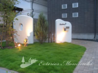 門柱施工例 岩手県花巻市