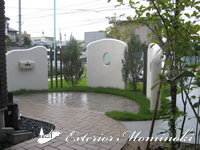 植栽施工例 岩手県北上市