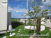 植栽施工例 岩手県一関市